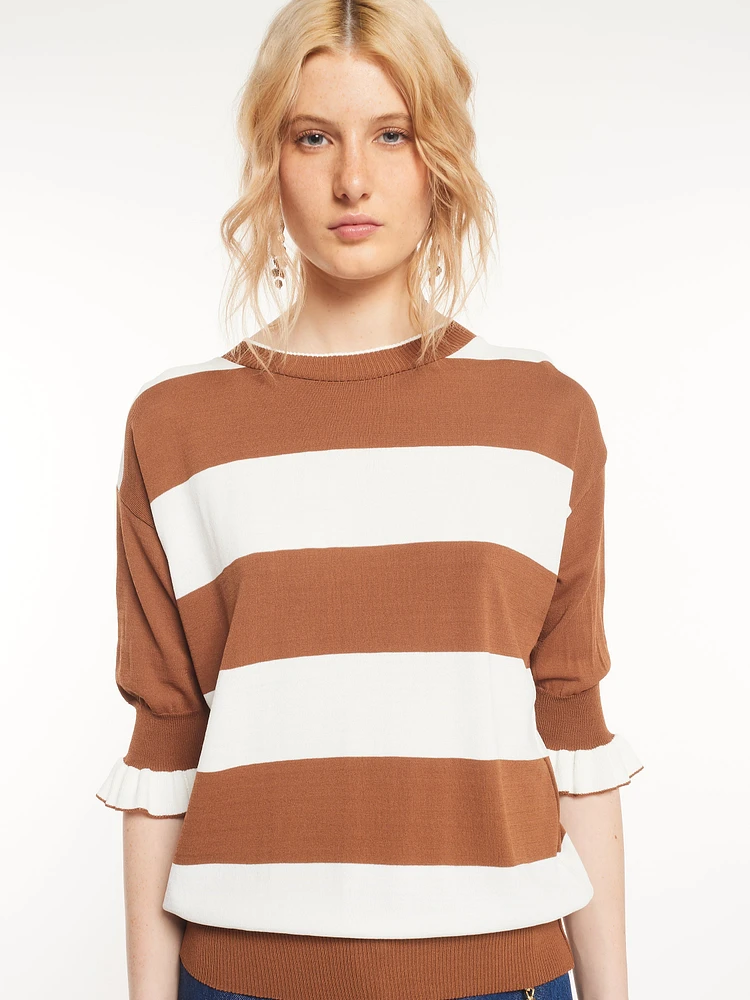 Striped Knit Top