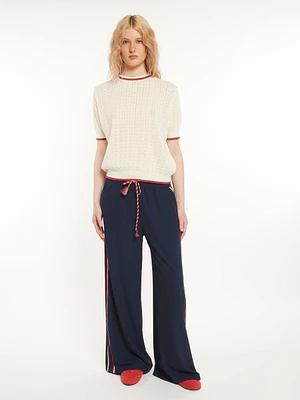 Contrast Trim Knit Top