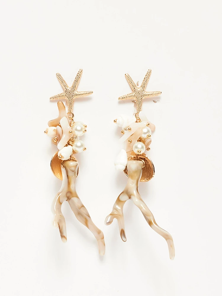 Seashell Pendant Earrings