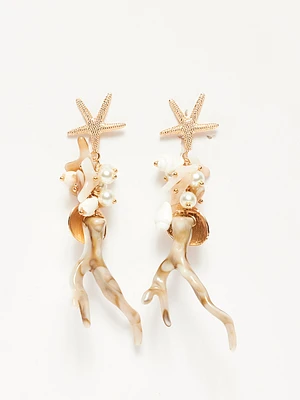 Seashell Pendant Earrings
