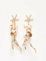 Seashell Pendant Earrings