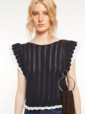 Crochet Knit Top
