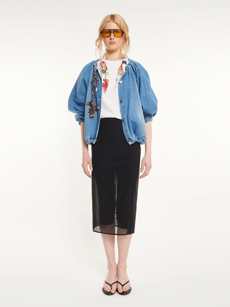 High-Waisted Skirt With Slits