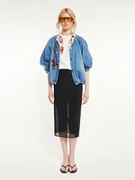High-Waisted Skirt With Slits