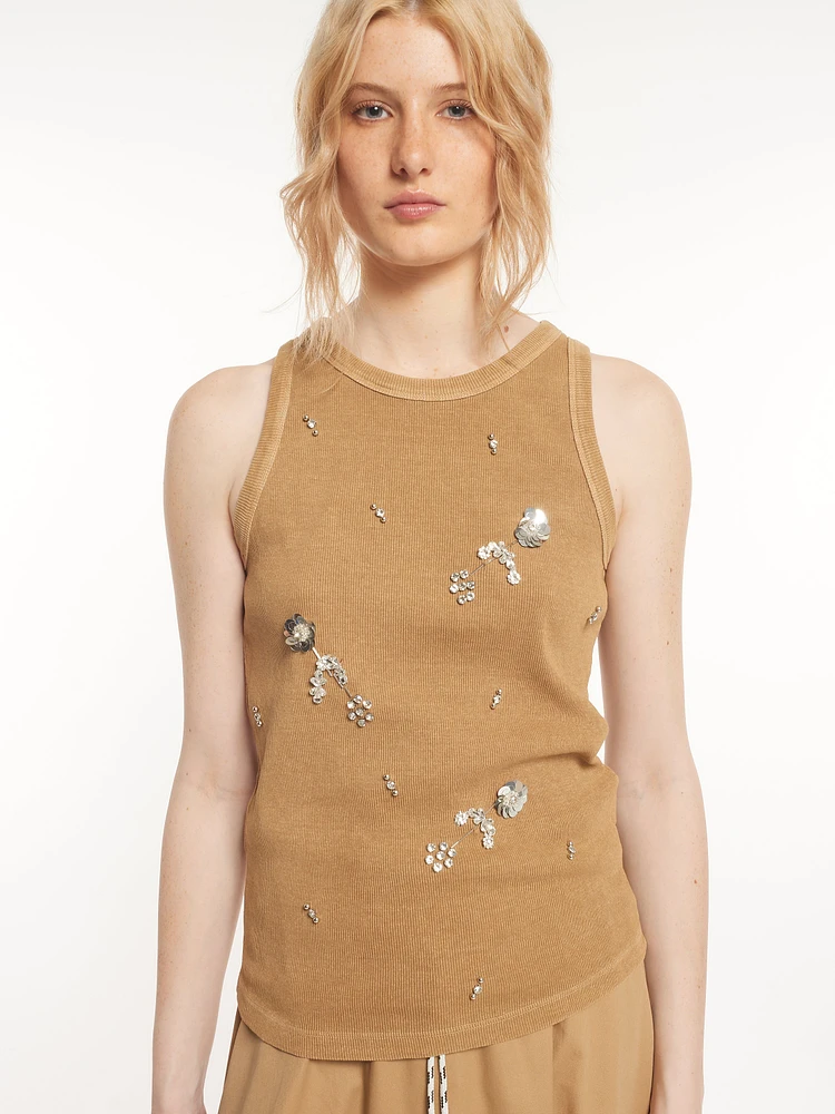 Embellished Detail Tank Top