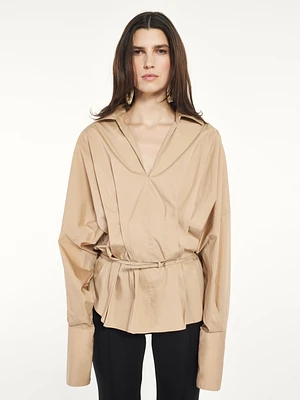 Chemise cintrée avec ceinture