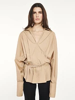 Fitted Belted Shirt