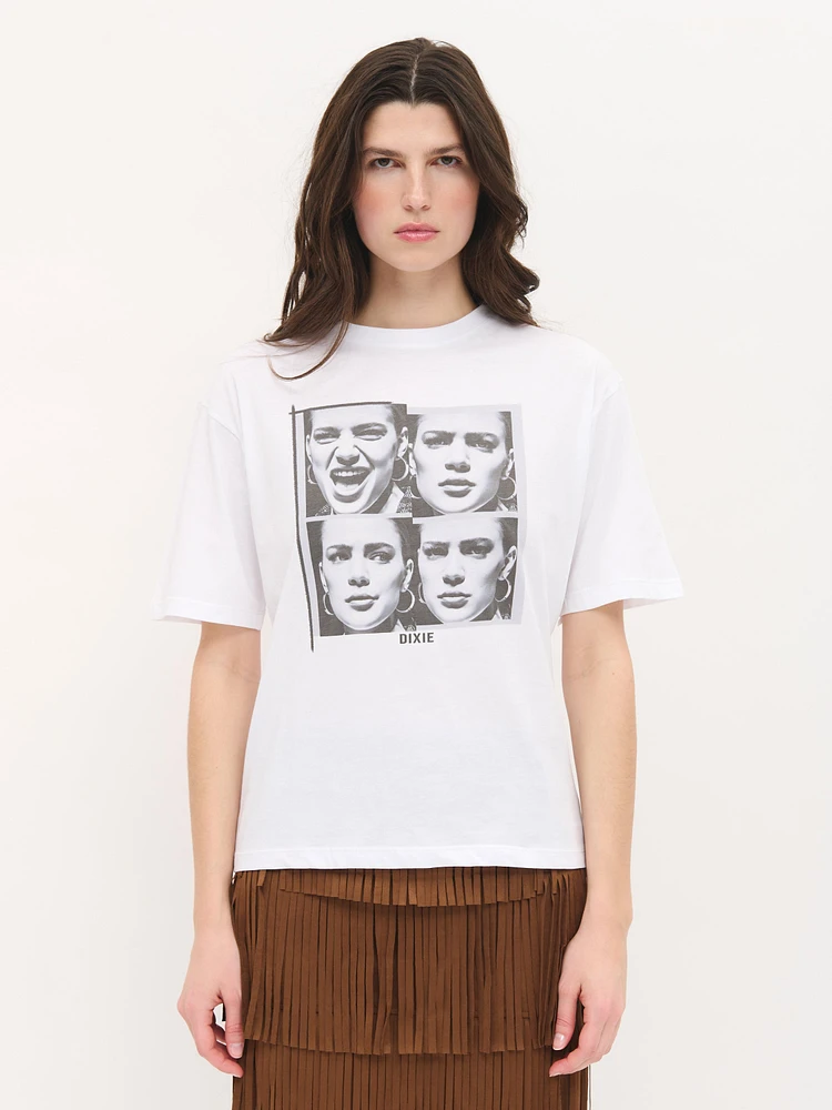 Round-Neck Print T-Shirt