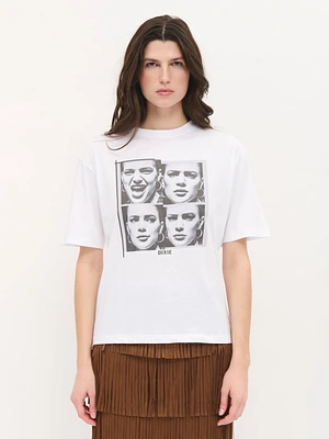 Round-Neck Print T-Shirt