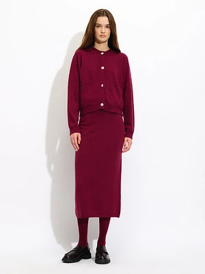 Jupe crayon en tricot