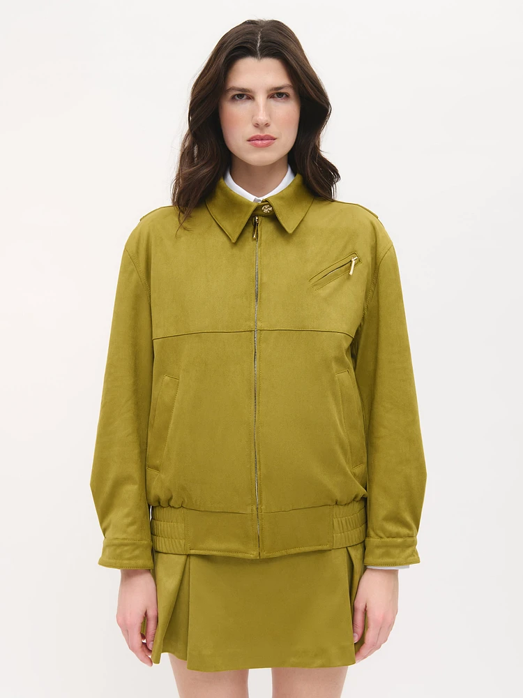 Blouson aviateur effet daim