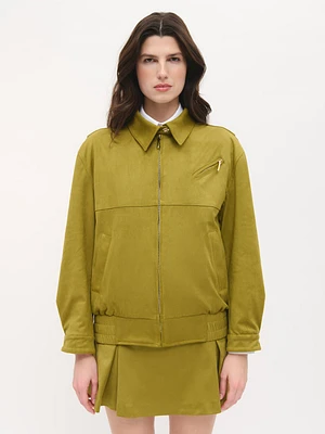 Blouson aviateur effet daim