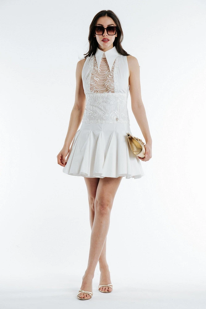Mini Dress With Lace
