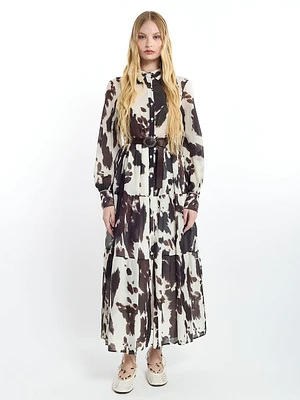 Robe à imprimé vache