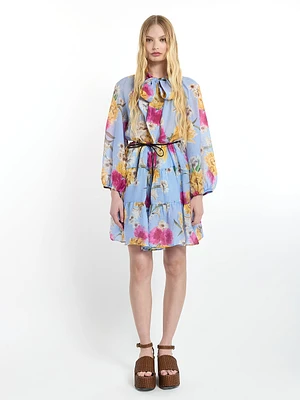 Robe courte fleurie