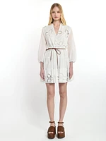 Robe en broderie ajourée