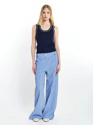 Pantalon rayé