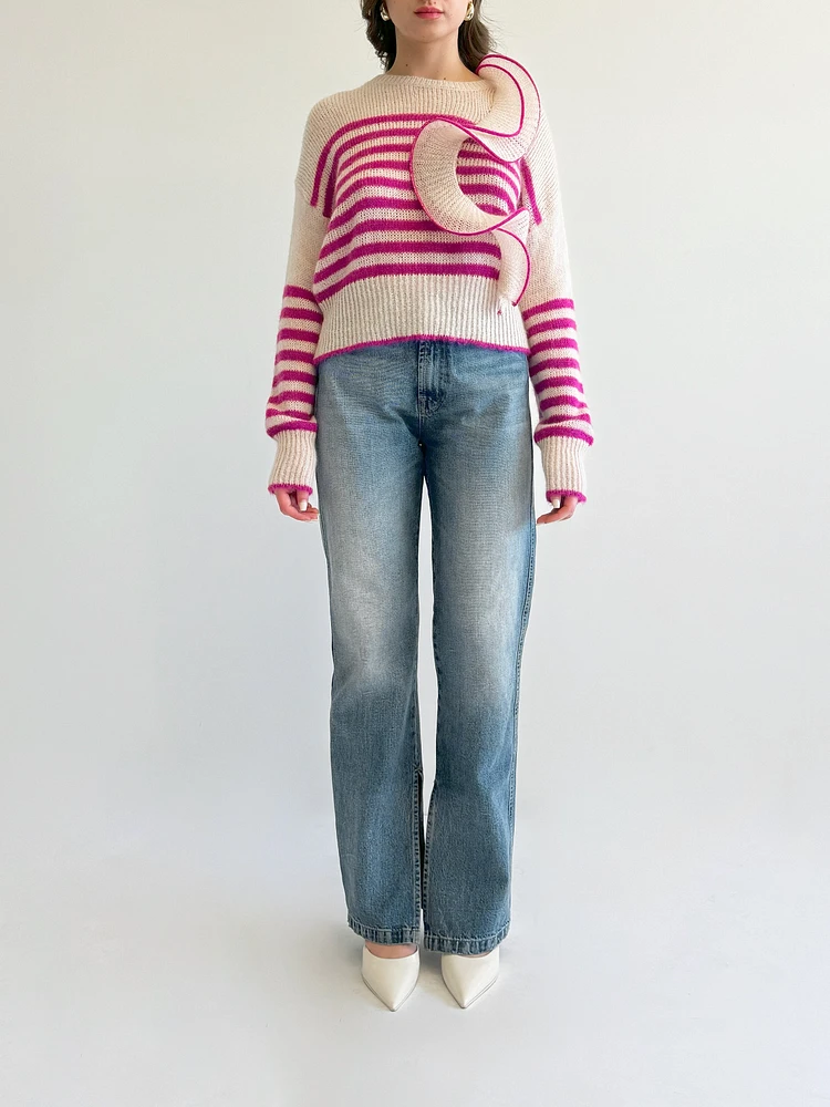 Wire Ruffle Sweater