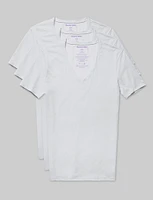 Cool Cotton Deep V-Neck Stay-Tucked Undershirt (-Pack
