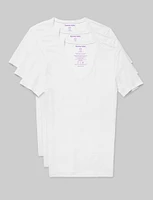 Cool Cotton Deep V-Neck Stay-Tucked Undershirt (-Pack