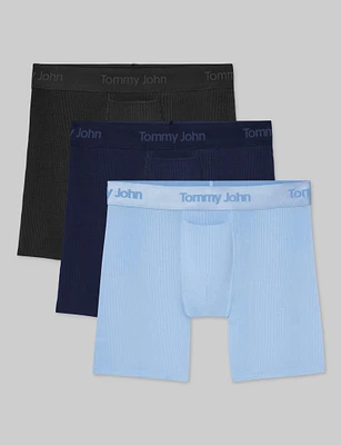 Second Skin Luxe Rib Mid-Length Boxer Brief 6" (-Pack