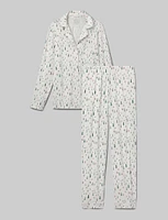 Women's Downtime Long Sleeve Pajama Top & Pant Set