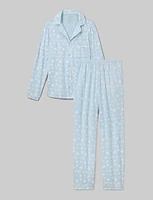 Women's Downtime Long Sleeve Pajama Top & Pant Set