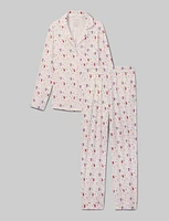 Women's Downtime Long Sleeve Pajama Top & Pant Set