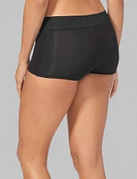 Women's Second Skin Boyshort, Lace Waist