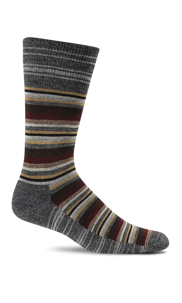Sockwell - Essential Comfort Fiesta Stripe LD19M Charcoal Men's