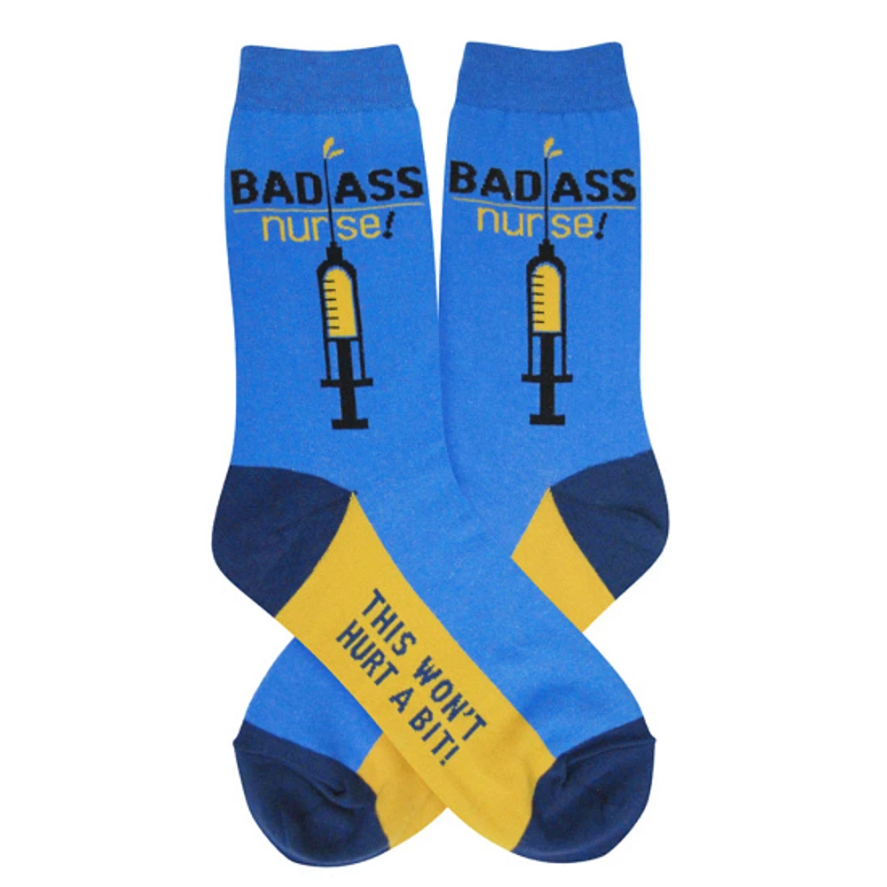 Foot Traffic - Badass Nurse - 6998 - Crew - Women's