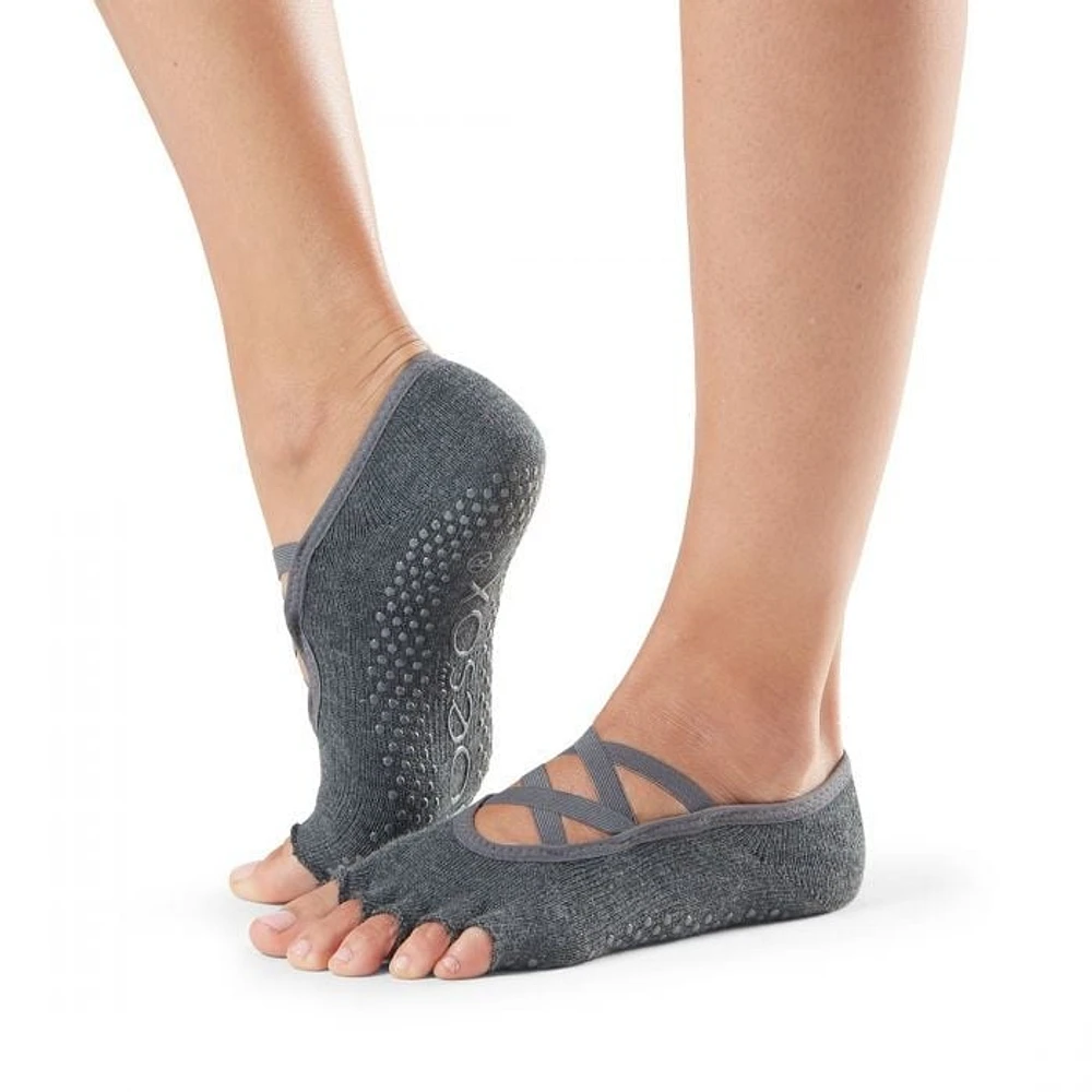 ToeSox - Elle Half Toe Grip Charcoal Grey