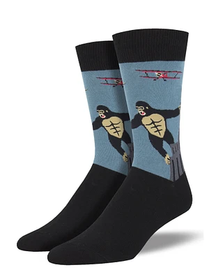 Socksmith - King Kong - Blue - Crew - Men's
