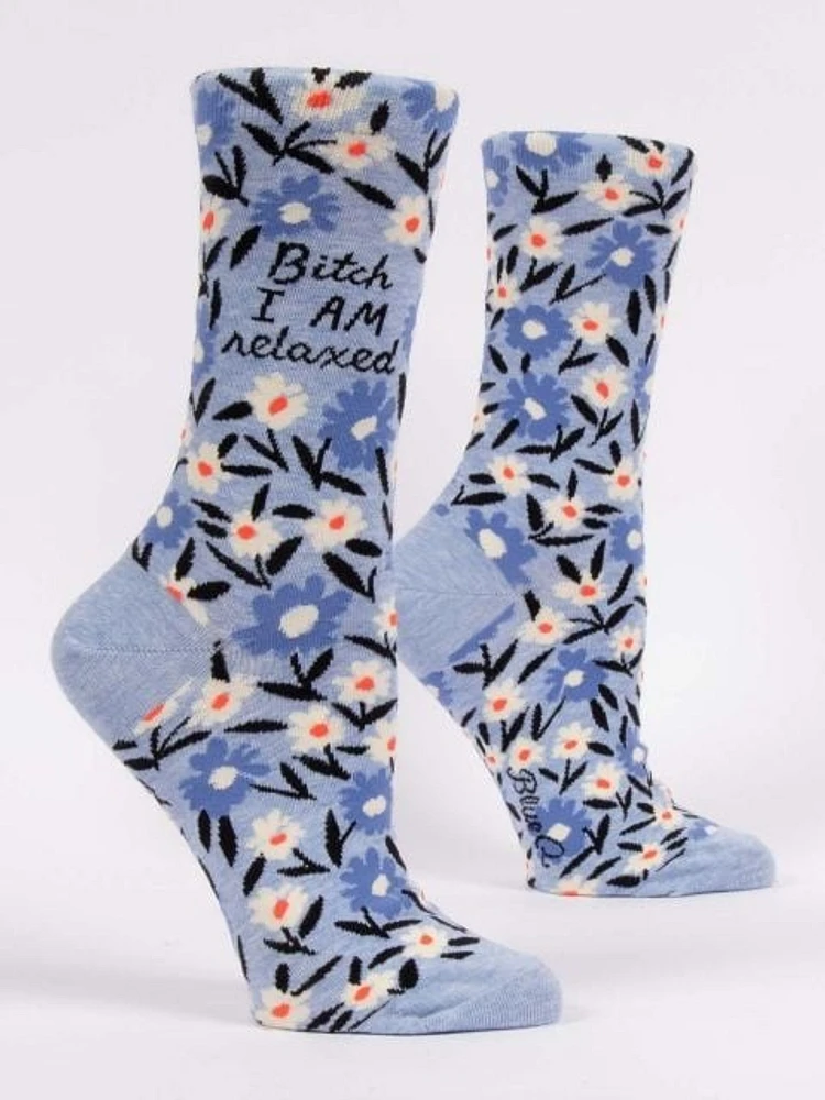 Blue Q - Bitch I AM Relaxed - Crew - Women's