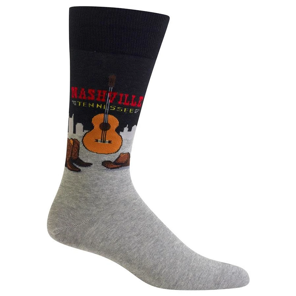 Hot Sox - Nashville - Black - Crew - Men's