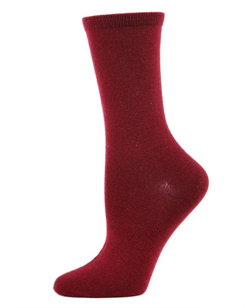MeMoi - Flatknit Cashmere - Crew - Cabernet - MCL08570 - Women's