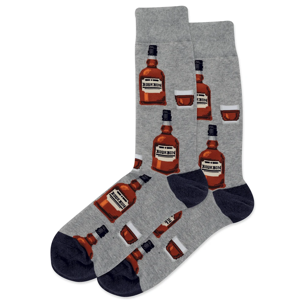 Hot Sox - Bourbon - Gray Heather - Crew - Men's
