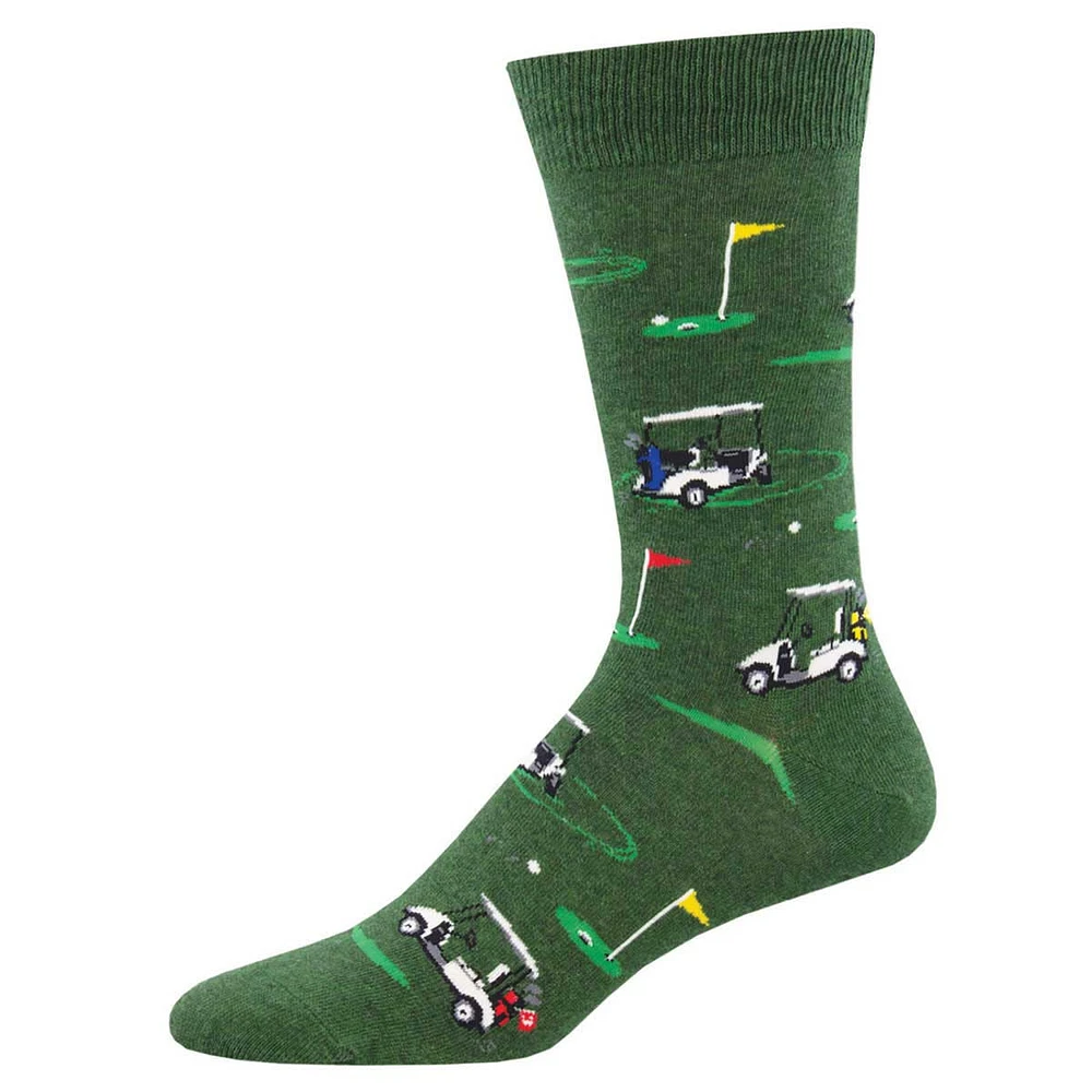 Socksmith - Putting Around - Green Heather - Crew - Men's