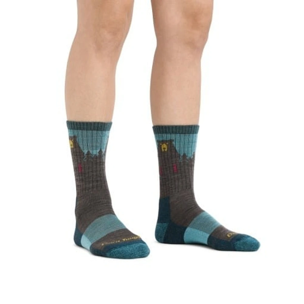 Darn Tough - Bear Town Lightweight Hiking Micro Crew Aqua Women's