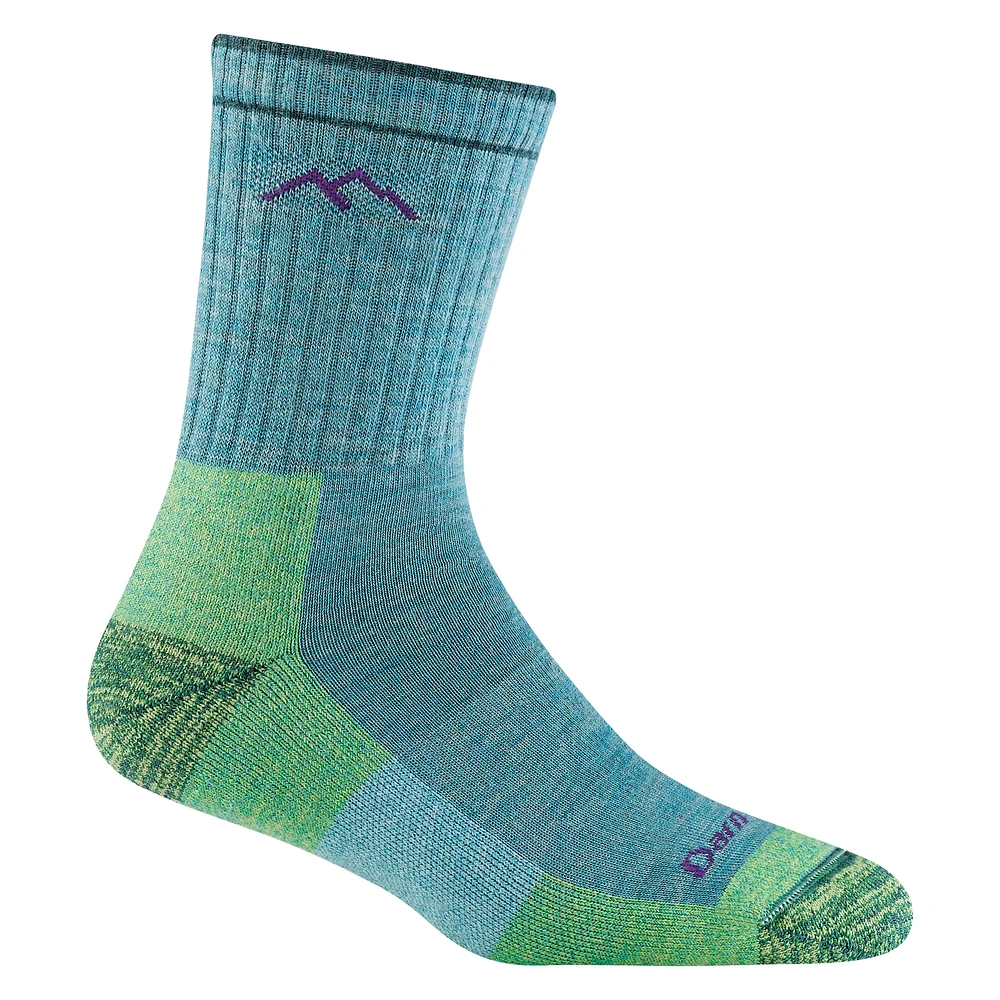 Darn Tough - Hiker Midweight Micro Crew Aqua Heather Women's