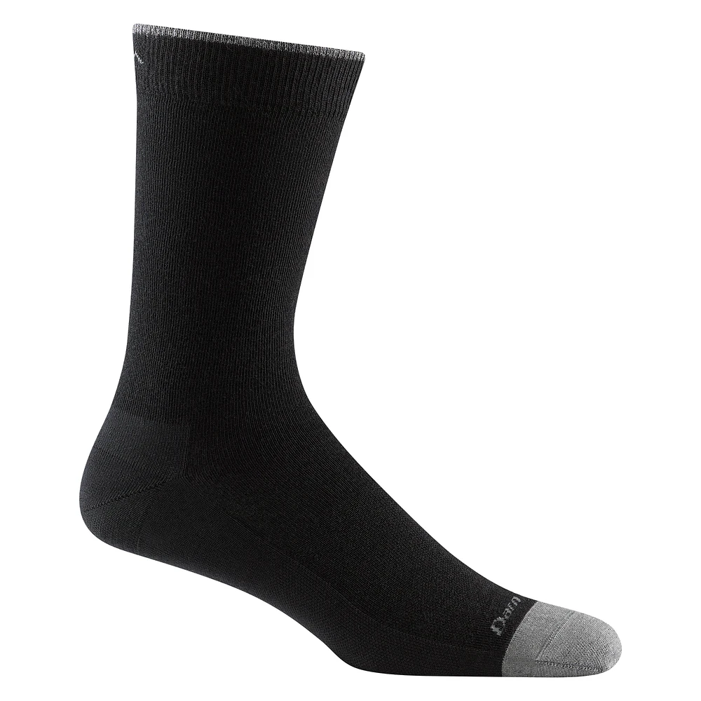 DARN TOUGH - Solid Lightweight Crew Black Men's