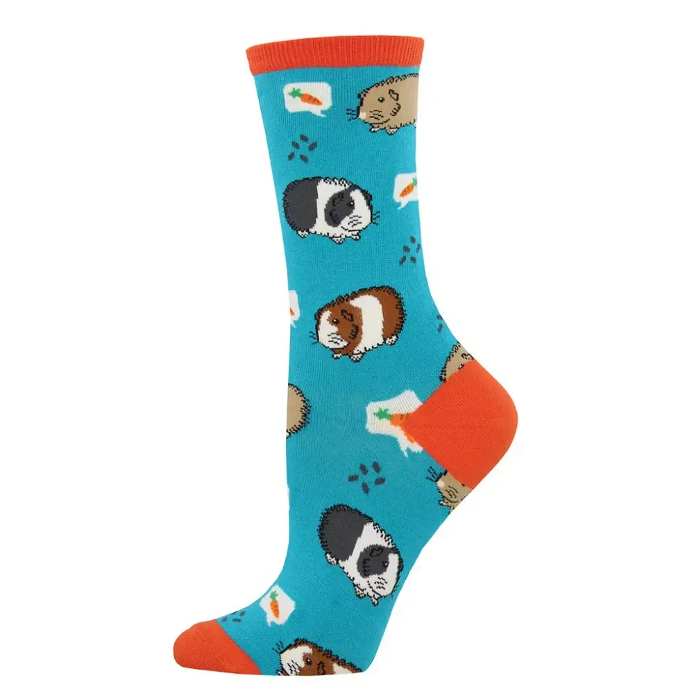 Socksmith - Guinea Pigs - Turquoise - Crew - Women's