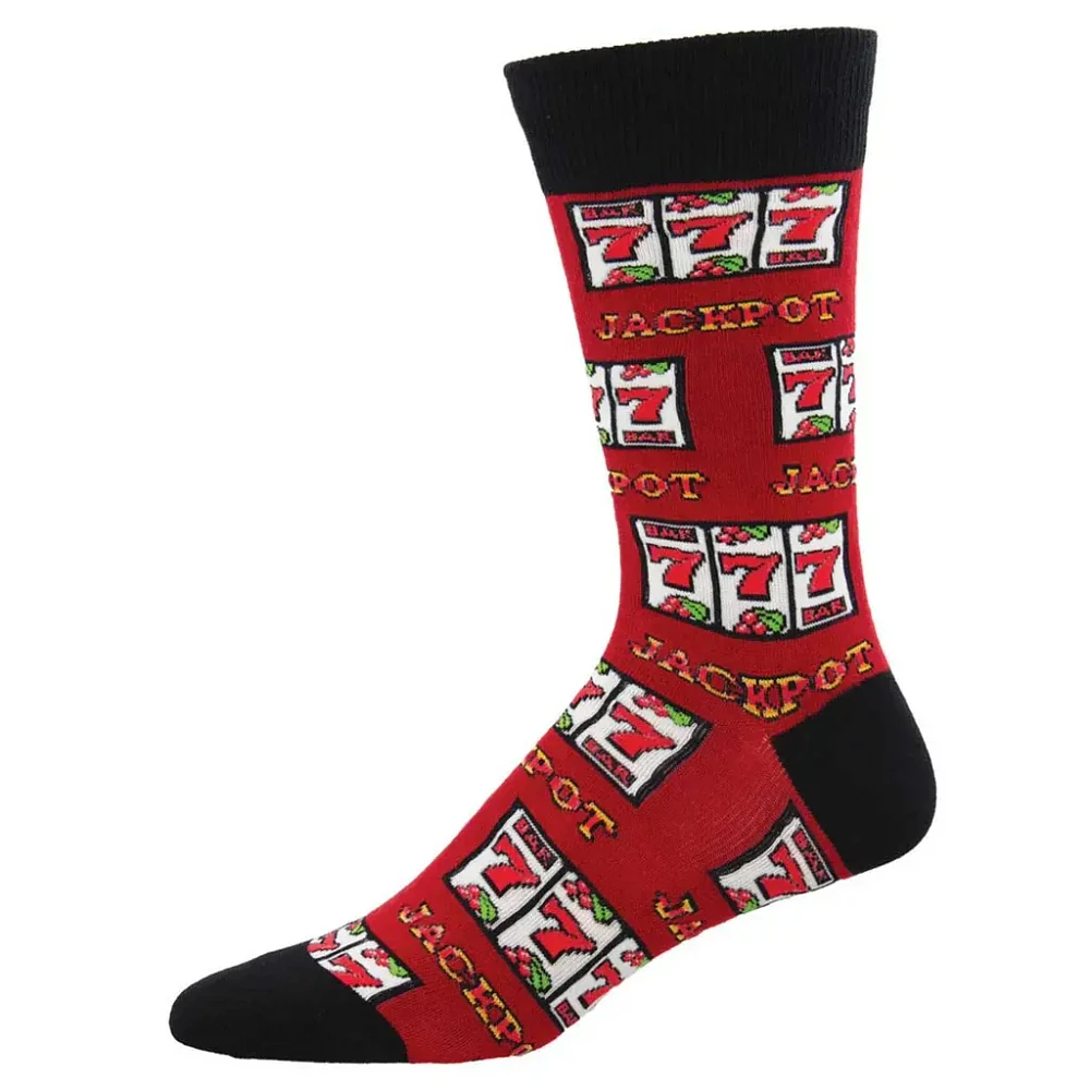 Socksmith - Jackpot - Red - Crew - Men's