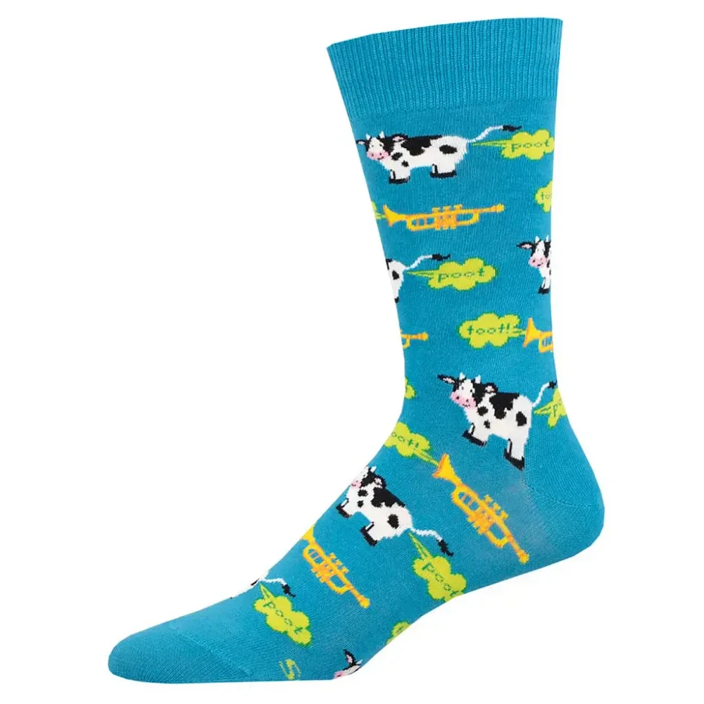 Socksmith - Moot Toot - Blue - Crew - Men's