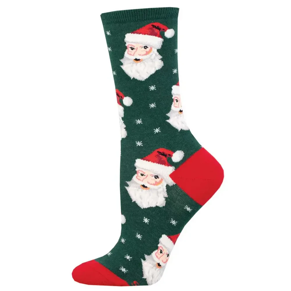 Socksmith - Santa - White - Crew - Women's