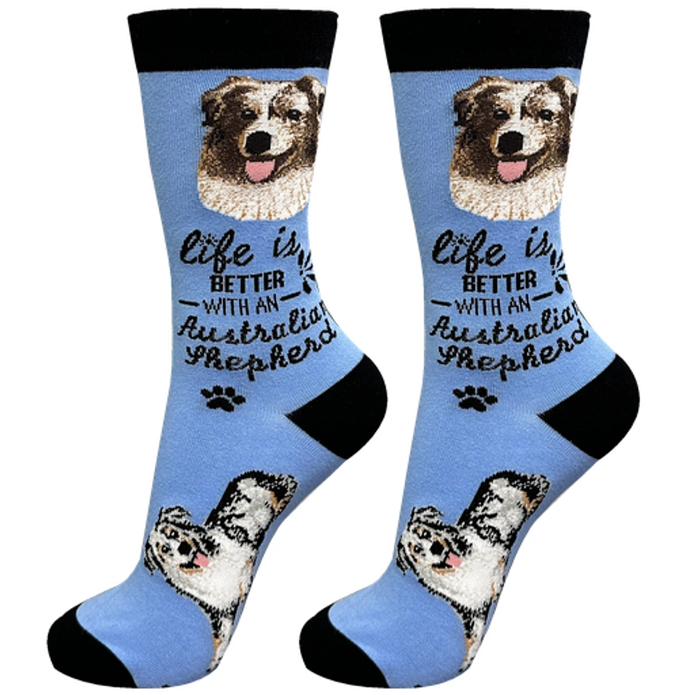 LIFE IS BETTER - Australian Shepherd - Crew - OSFM