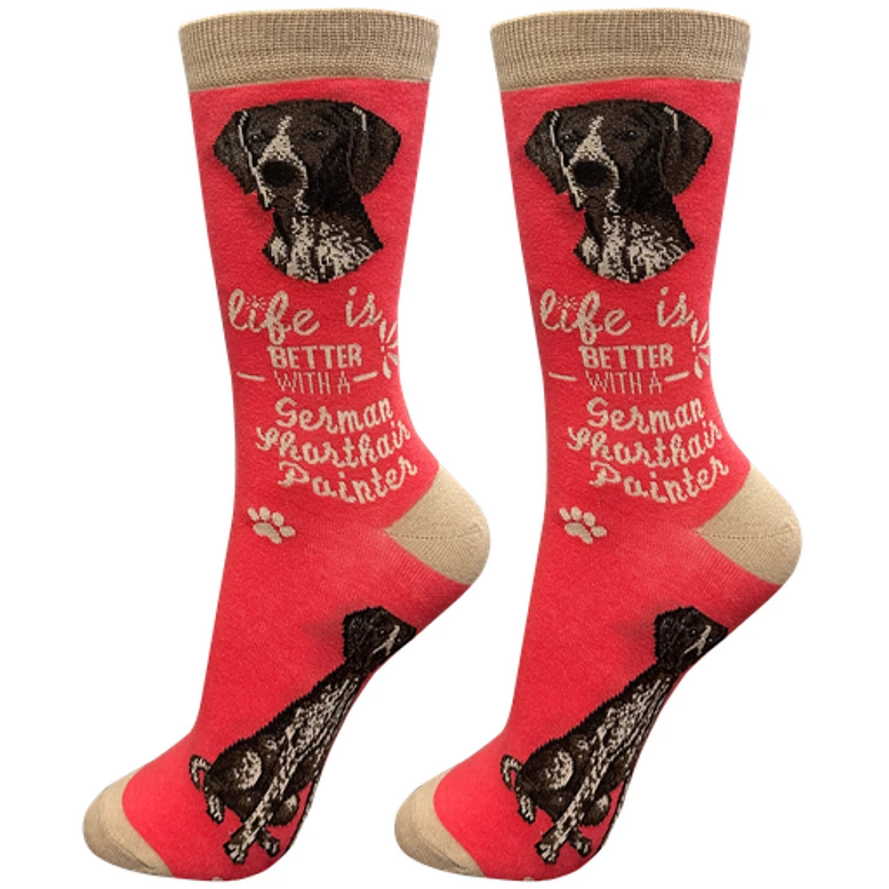 LIFE IS BETTER - German Shorthaired Pointer - Crew - OSFM
