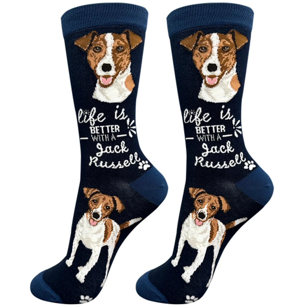 LIFE IS BETTER - Jack Russell - Crew - OSFM