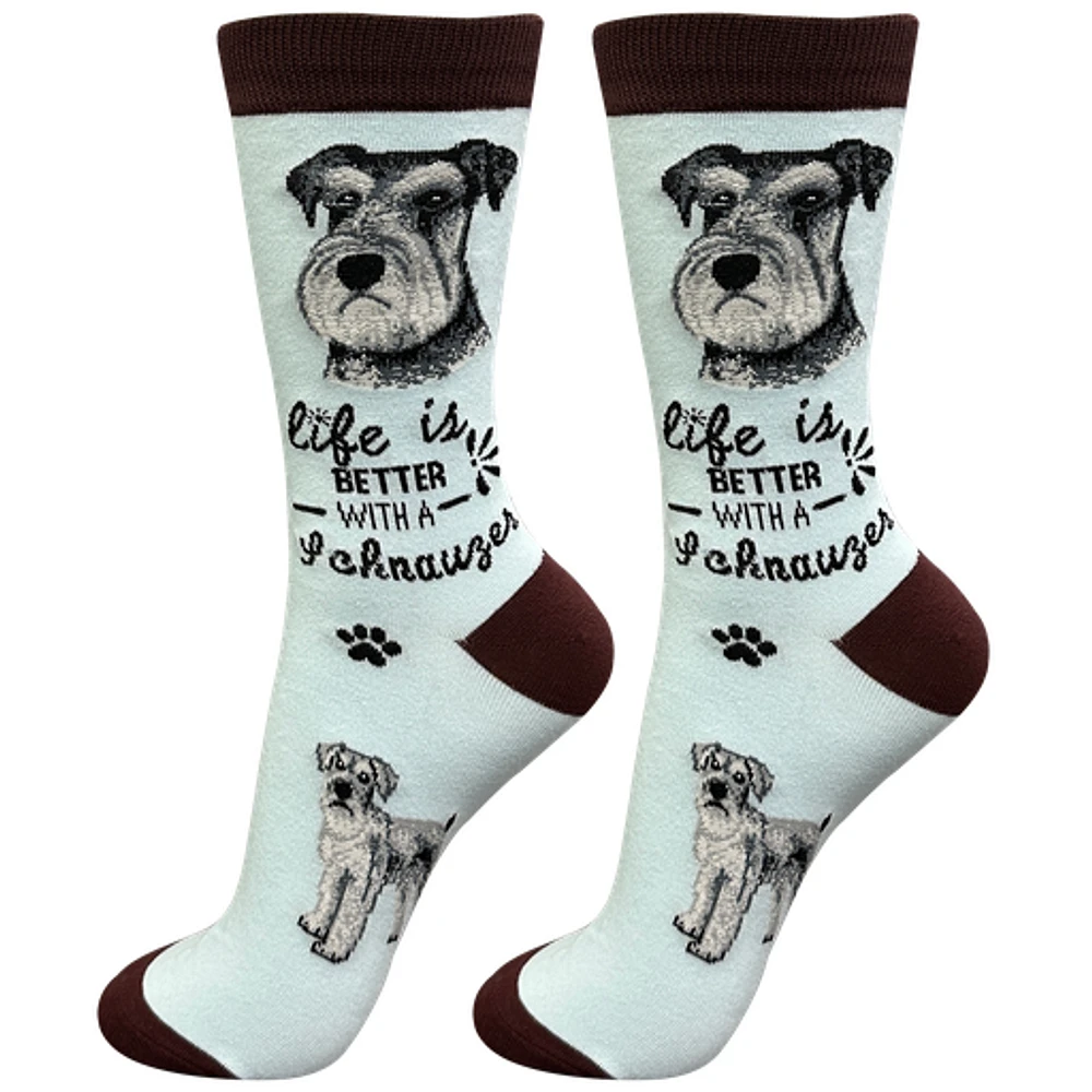 LIFE IS BETTER - Schnauzer - Crew - OSFM