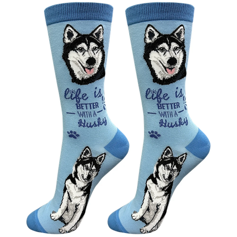 LIFE IS BETTER - Siberian Husky - Crew - OSFM